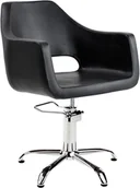 Meble fryzjerskie - Ayala Fotel fryzjerski Marea czarny baza pająk - miniaturka - grafika 1