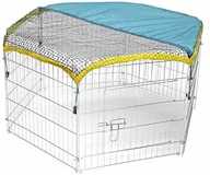 Klatki dla gryzoni - Kerbl podnośnik, ocynkowany, 6 kratek 56,5 x 56,5 cm, z drzwiami i siatką - miniaturka - grafika 1