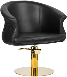 GABBIANO ACTIVESHOP Fotel Fryzjerski Wersal Złoto Czarny - Fotele fryzjerskie - miniaturka - grafika 2