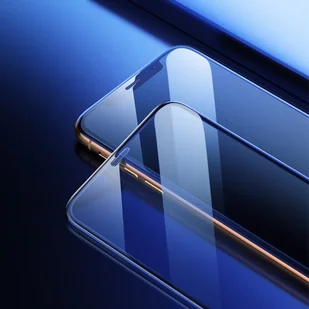 Baseus Baseus SGAPIPH65-WA01 Szkło ochronne hartowane na cały ekran z metalową osłoną na głośnik 9H do iPhone XS Max / czarne SGAPIPH65-WA01 - Szkła hartowane na telefon - miniaturka - grafika 2