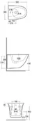 Bidety - RAK Ceramics Sensation 52x38 biały lśniący SENBD2101AWHA - miniaturka - grafika 1