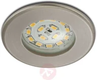 Oprawy, klosze i abażury - Briloner Wydajny reflektor wpuszczany LED Nikas IP44 nikiel - miniaturka - grafika 1