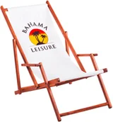 Leżaki ogrodowe - Kabex Leżak plażowy Bahama z podłokietnikami - miniaturka - grafika 1