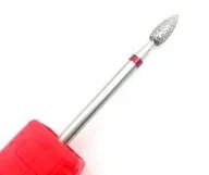 Frezarki do paznokci - Frez diamentowy red łezka 2SZT do skórek - miniaturka - grafika 1