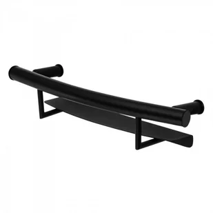 Deante VITAL UCHWYT CZARNY PRZYŚCIENNY Z PÓŁKĄ - Akcesoria do armatury i ceramiki - miniaturka - grafika 5