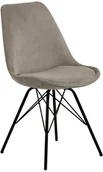Krzesła - Actona Krzesło Eris Sztruks Szare - miniaturka - grafika 1