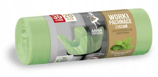 Anna Zaradna Worki na śmieci z uszami zapach Miętowy 35L 20szt - Worki na śmieci - miniaturka - grafika 2