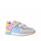 Buty dla dziewczynek - Big Star Obuwie sportowe dziecięce jj374252 różowo - niebieskie - miniaturka - grafika 1