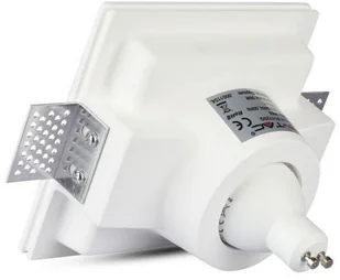 v-tac Oprawa Oczko V-TAC GIPS GU10 Wpuszczana Okrągła 132x132 Biała VT-772 - Oprawy, klosze i abażury - miniaturka - grafika 4