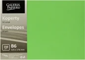 Koperty - Galeria Papieru Koperty B6 gładkie zielone 150g (10) - miniaturka - grafika 1