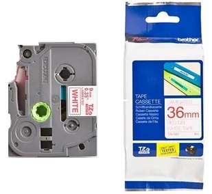 Brother taśma 32mm red on white TZE262 - Akcesoria do kas i terminali - miniaturka - grafika 2