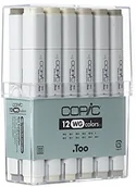 Kredki, ołówki, pastele i pisaki - Copic Classic marker wg 12-częściowy zestaw W0, W1, W2, W3, W4, W5, W6, W7, W8, W9, W10, 0, szary CWG12 - miniaturka - grafika 1