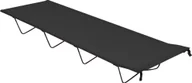 Meble turystyczne - vidaXL Łóżko polowe 180x60x19 cm tkanina Oxford i stal czarne 312479 - miniaturka - grafika 1