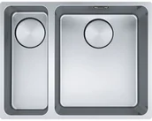 Zlewozmywaki - Franke Zlew Mythos MYX 160-34-16 komora PRAWA stal szczotkowana 122.0624.558 - miniaturka - grafika 1