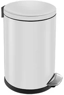 Kosze na śmieci - Merida Kosz na śmieci 8 litrów TOP SILENT LUNA stal biała KIB419 - miniaturka - grafika 1