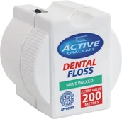 Pasty do zębów - ACTIVE ORAL CARE Dental Floss nić dentystyczna woskowana Mint 200 metrów 87109-uniw - miniaturka - grafika 1