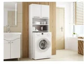 Szafki łazienkowe - TOP E SHOP Szafka Łazienkowa Nad Pralkę Biel PRALKA POLA BIEL - miniaturka - grafika 1