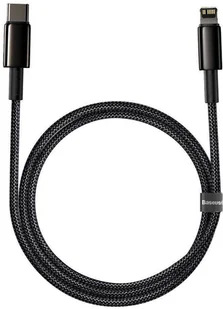 BASEUS BASEUS DATA PD20W KABEL USB-C DO LIGHTNING 2M CZARNY 17060 - Kable komputerowe i do monitorów - miniaturka - grafika 3