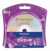 Nośniki danych - Verbatim Płyty Dvd+r 4,7GB Cake 50 +marker Promocj - miniaturka - grafika 1