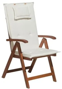 Beliani Zestaw 2 poduszek na krzesła ogrodowe kremowy TOSCANA - Poduszki ogrodowe - miniaturka - grafika 4