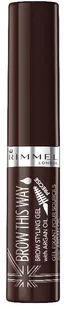 Rimmel Tusz do brwi Brow This Way nr 003 Dark Brown 5ml Coty - Pozostałe kosmetyki - miniaturka - grafika 2