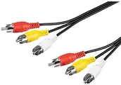 Kable - Wentronic AUDIO/VIDEO (3 X wtyczka cinch na 3 X wtyk cinch) 3 m (50382-GB) - miniaturka - grafika 1