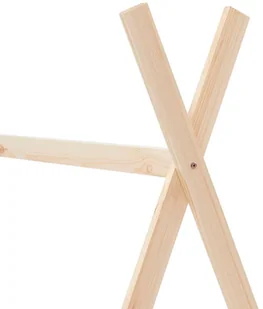 vidaXL Rama łóżka dziecięcego, lite drewno sosnowe, 80 x 160 cm vidaXL - Łóżka dla dzieci i młodzieży - miniaturka - grafika 6