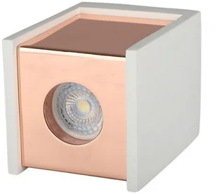 v-tac Oprawa V-TAC GIPS BETON GU10 Natynkowa Kwadrat Biały/Różowe Złoto VT-860 - Oprawy, klosze i abażury - miniaturka - grafika 2