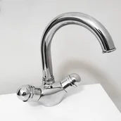 Kubki na szczoteczki do zębów - Fackelmann Bateria umywalkowa dwuuchwytowa, chromowana Imperia 86200 Ekspozycja 86200 - miniaturka - grafika 1