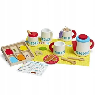 Melissa&Doug Zestaw drewniany serwis do herbaty 19843 - Zabawki AGD - miniaturka - grafika 2