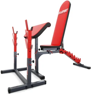 K-SPORT Zestaw STOJAKI TRENINGOWE + ŁAWKA + MODLITEWNIK KSSL103 - Ławki treningowe - miniaturka - grafika 2