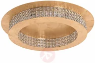 Lampy sufitowe - Eglo Kryształ lampa sufitowa LED Principe złoty 70 cm - miniaturka - grafika 1