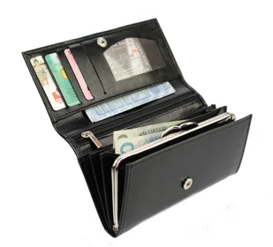 Elkor (PL) Portfel Damski (PL) Długi Klamra Skóra Naturalna EL16 - Portfele - miniaturka - grafika 6