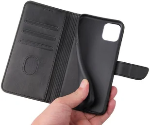 Hurtel Futerał etui portfel z klapką do iPhone 11 Pro Max czarny - Etui i futerały do telefonów - miniaturka - grafika 5