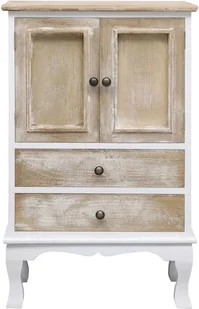 Vida Komoda biała 50x30x80 cm drewniana V-284181 - Komody - miniaturka - grafika 4