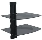 Uchwyty do telewizora - Red Eagle Półka szklana pod telewizor TWO podwójna TWO - miniaturka - grafika 1