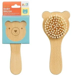 Petit Collage Petit Collage Szczotka Dla Niemowląt Miś blueocean-34895-0 - Szczotki do włosów dla dzieci - miniaturka - grafika 2