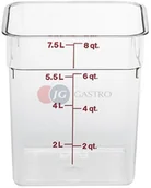 Pojemniki i kosze gastronomiczne - Cambro Pojemnik z miarką z poliwęglanu 7,6 l 8SFSCW/135 8SFSCW/135 - miniaturka - grafika 1
