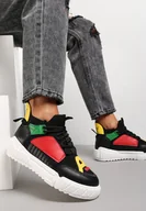 Sneakersy damskie - Czarne Sneakersy Agathime - miniaturka - grafika 1