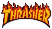 Dodatki do ubrań - THRASHER naszywka THRASHER FLAME LOGO PATCH - miniaturka - grafika 1