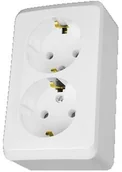 Gniazdka elektryczne - Schneider PRIMA-Gniazdo-podwójne-SCHUKO-biały-n-t WDE001048 - miniaturka - grafika 1