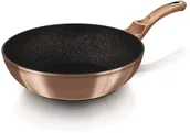 Patelnie - BerlingerHaus wok z powłoką marmurową 30 cm Rosegold Metallic Line - miniaturka - grafika 1