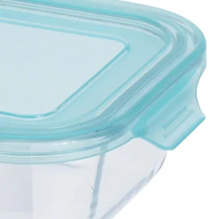 EH Excellent Houseware Pojemnik kuchenny na żywność szklany z uszczelką 0,6L szczelny 120219 - Pojemniki kuchenne - miniaturka - grafika 2