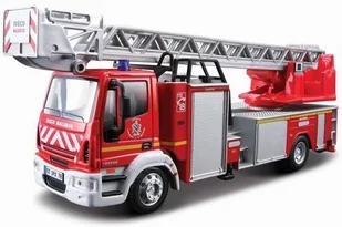 Bburago Iveco Magirus 150E 28 Straż Pożarna 1:50 - Kolekcjonerskie modele pojazdów - miniaturka - grafika 2
