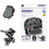 Akcesoria do wózków - Dooky Uniwersalna osłonka do wózka i fotelika Grey - miniaturka - grafika 1