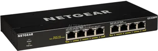 Netgear GS308PP-100EUS 8PT GE UNMANAGED SWCH W/POE/POE+ - Switche - miniaturka - grafika 2