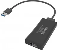Kable USB - Vision TC-usbhdmi USB 3.0 negro Adaptador de Cable Adaptador para Cable (HDMI, USB 3.0, HDMI Male Connector/Female Connector, níquel, negro, CE, FCC) TC-USBHDMI - miniaturka - grafika 1