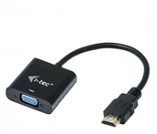 Adaptery i przejściówki - i-tec HDMI VGA 0.15m HDMI2VGAADA - miniaturka - grafika 1