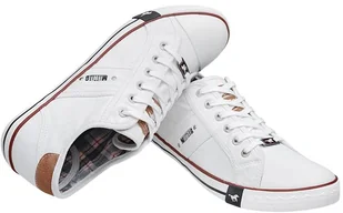 Mustang Trampki 40A050 Białe 4058-305-1 Weiss 29024 - Trampki męskie - miniaturka - grafika 2