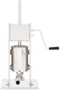 vidaXL Ręczna nadziewarka do kiełbasy, srebrna, 3 L, stal nierdzewna - Artykuły masarskie - miniaturka - grafika 3